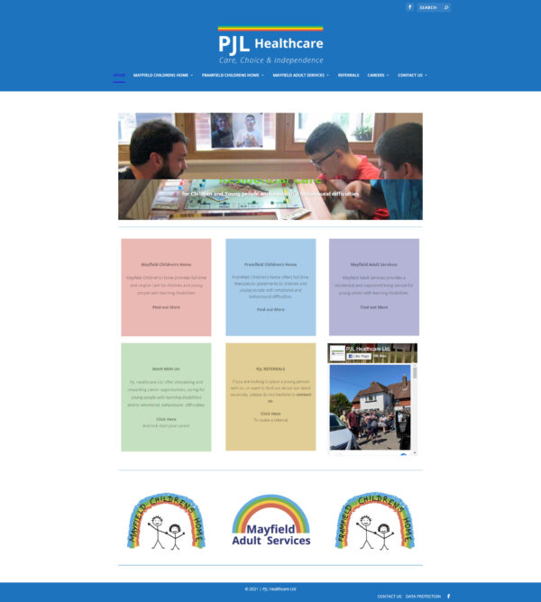 PJL Healthcare's Old Website